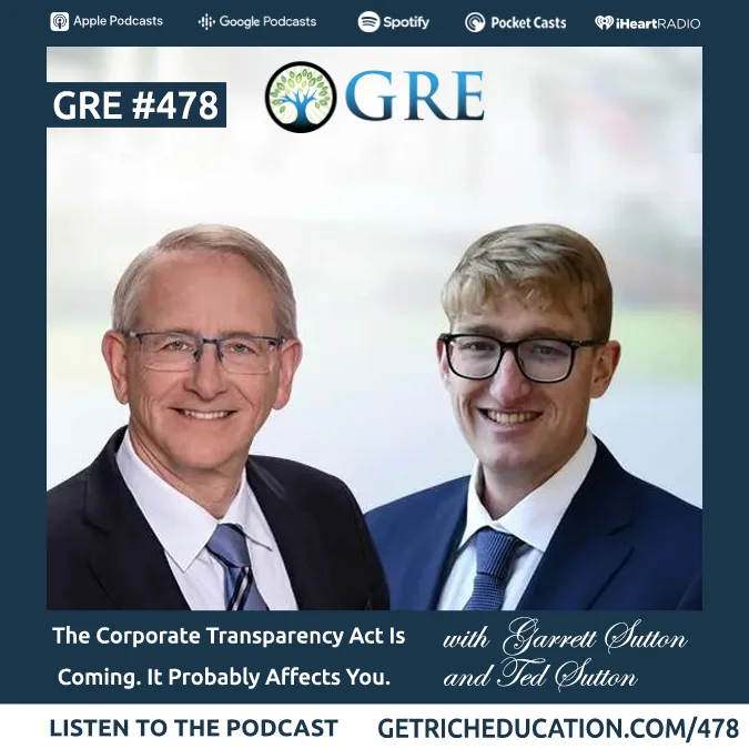 478: The Corporate Transparency Act is Coming. It Probably Affects You.